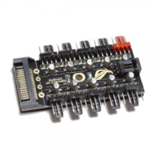 티테크놀로지 T-<b>PWM</b>-SATA10F <b>PWM</b> 10분배 <b>팬</b><b>허브</b>