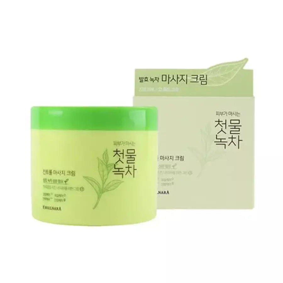 웰코스 첫물녹차 컨트롤 마사지 크림 300ml