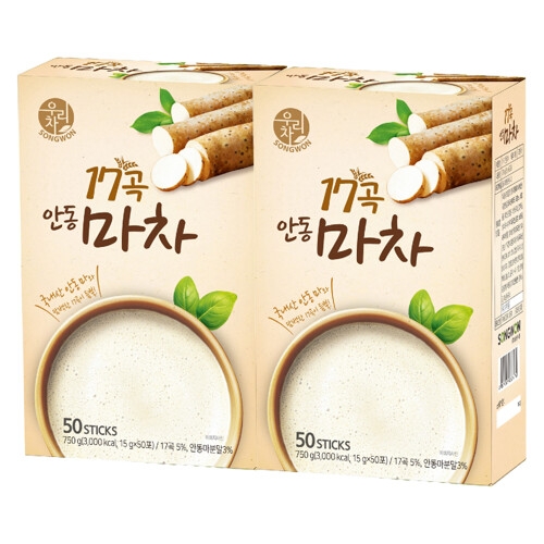 송원식품 송원 17곡 쑥차 17g 50개입 (2개)_이미지