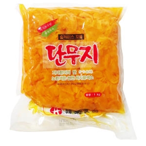 한영 꼬들 압축 S 슬라이스 단무지 1Kg