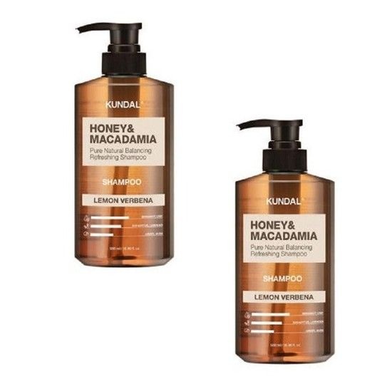 쿤달 허니 앤 마카다미아 네이처 샴푸 레몬버베나 500ml (2개)_이미지