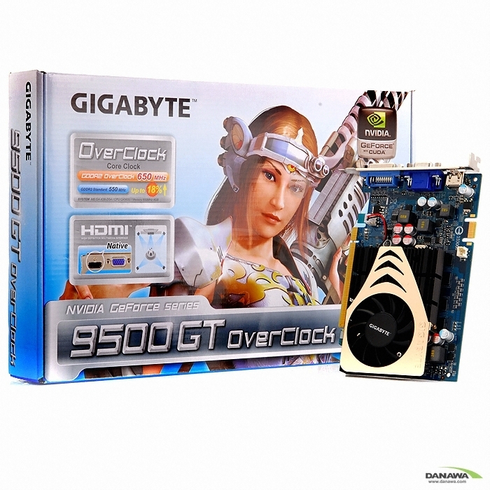 GIGABYTE 지포스 9500GT Ultra Durable2 Over HDMI DDR2 1GB