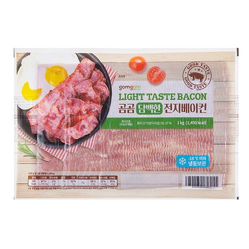 담백한 전지베이컨 1kg