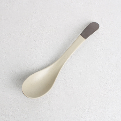 로코 멜라민 투톤 베이지브라운 우동스푼 TK-S-M112_이미지
