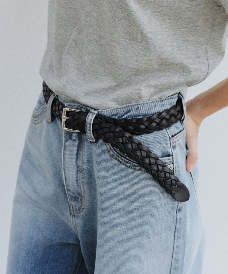 유라고 26일 배송 Braided leather Belt U260330 1080867_이미지