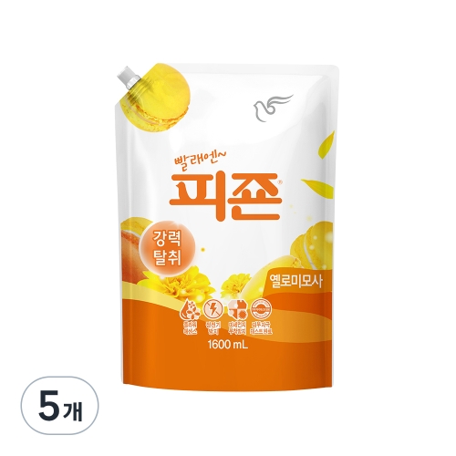 피죤 옐로미모사 리필 1.6L (5개)_이미지
