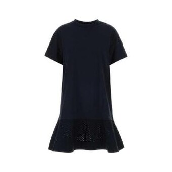 몽클레르 밑단 펀칭 티셔츠 드레스 L<b>10938</b>I0001489AUO 742 T