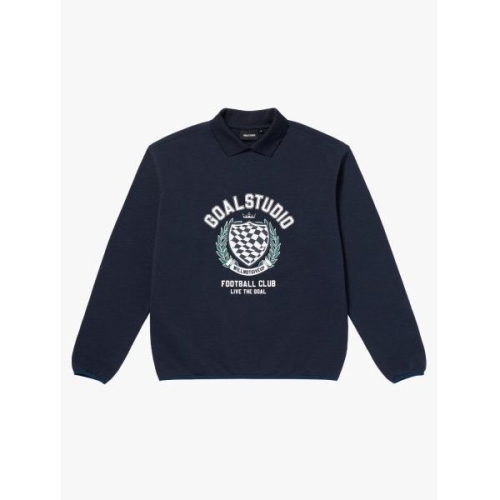 ����Ƽ�� ��Ʃ��� GOALSTUDIO FC NE WED COLLAR SWEAT-DARK NAVY G3SSW102DNV 200349