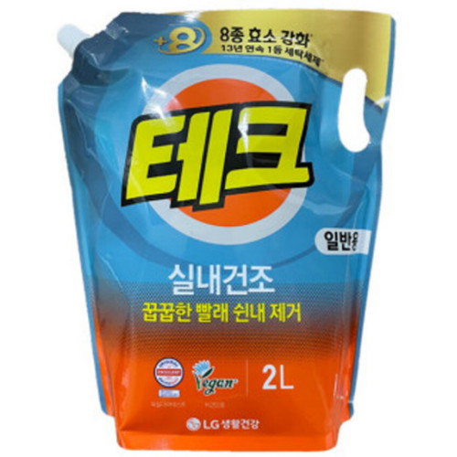 테크 실내건조 일반용 리필 2L (2개)_이미지