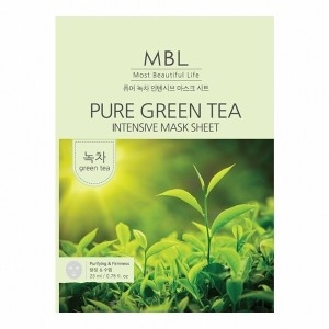 MBL 인텐시브 마스크 팩 녹차 청정수렴 (10매)