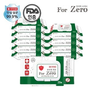 일동엘앤비 맘에쏙 포제로 손소독 티슈 캡형 20매 (10팩)