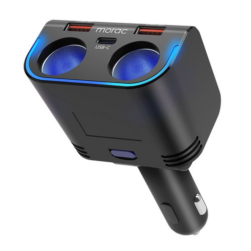 해브잇올 morac 네다 D5 시거잭 2소켓 USB 3포트 차량용 초고속 충전기 MR-CC-NDD5_이미지