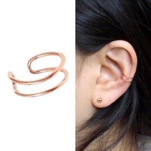 오노마 ONM 골드 선물 패션 링 14KGP 핑크 라인 심플 39920282