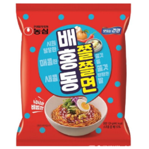 농심 배홍동 쫄쫄면 129g (16개)_이미지