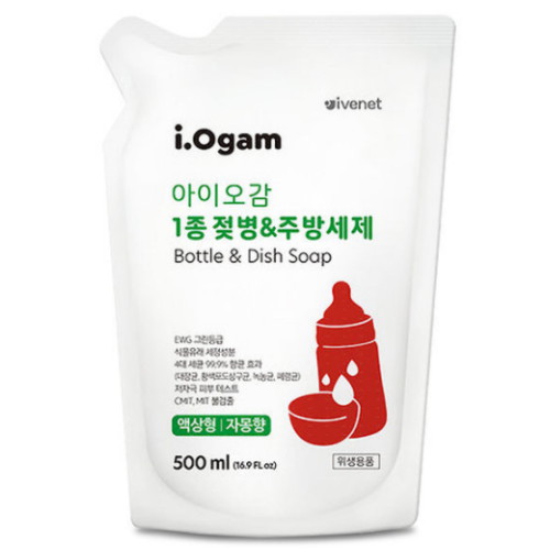 아이배냇 아이오감 1종 젖병 주방세제 액상형 리필 500ml