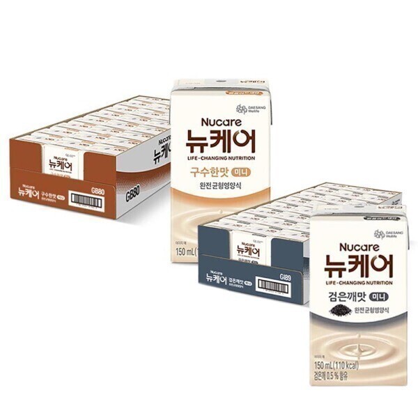 뉴케어 구수한맛 미니 150ml 24개 + 고소한 검은깨 미니 150ml 24개
