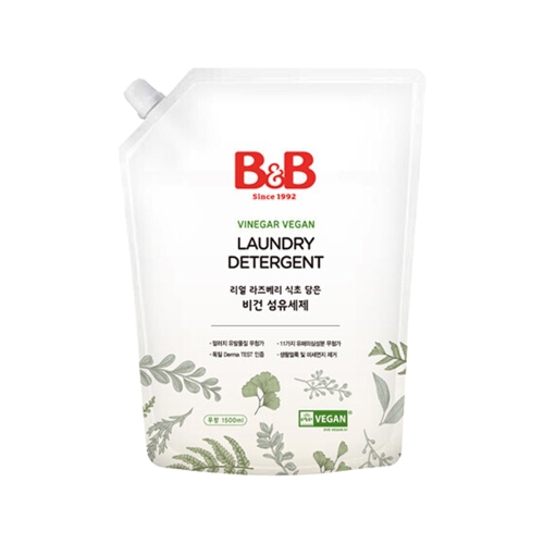 B&B 비건 섬유세제 리필 1.5L