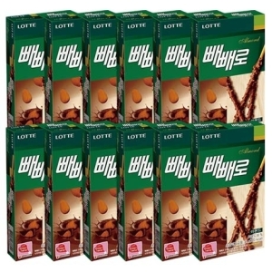 롯데제과 아몬드 빼빼로 32g (12개)_이미지