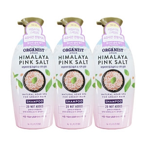 LG생활건강 오가니스트 히말라야 핑크솔트 시카 샴푸 500ml 3개_이미지