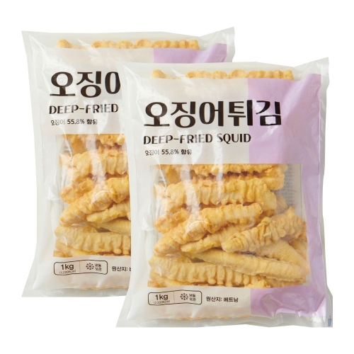 농우 오징어튀김 냉동 1kg (2개)