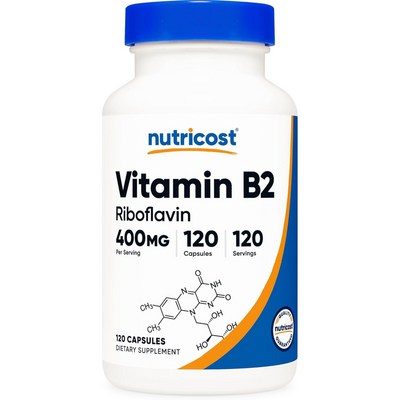 뉴트리코스트 비타민B2 400mg 120캡슐 (6개)_이미지