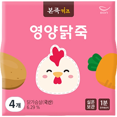 베이비본죽 본죽키즈 영양닭죽 180g (4개)_이미지