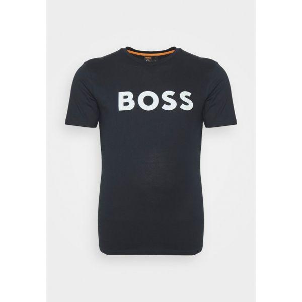 보스 휴고 THINKING 프린트 티셔츠 다크 블루 11042363