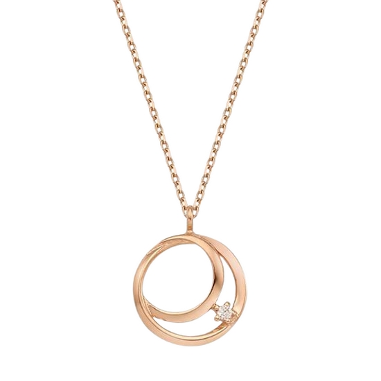 로이드 14K 초승달 스톤 목걸이 LNN19125G_이미지