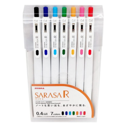 사라사R 수성젤 볼펜 세트 0.4mm
