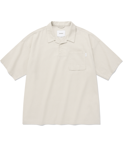 커버낫 COVERNAT 린넨 풀오버 하프 셔츠 아이보리 CO2302SS10IV 1877497