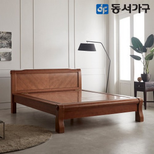 동서가구 L7 엔틱 편백 인볼브 돌침대 Q (홍맥반석)