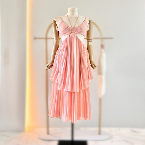 캉캉 홀터 스트랩 롱 원피스 FSD6OP04CL1