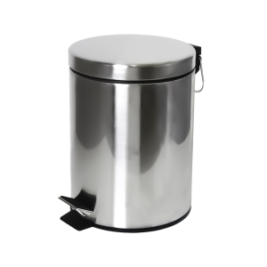 베르데 페달 쓰레기통 5L 실버 1개