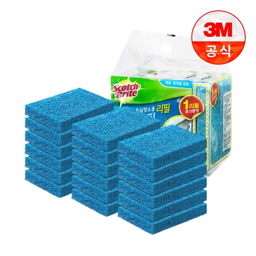 스카치브라이트 크린스틱 뉴올인원 욕실청소용 리필만 5+1입 3개/총 18입_이미지