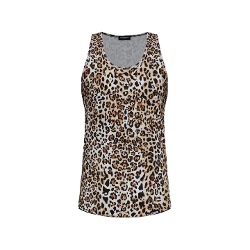 레오파드 프린트 민소매 탑 D9D216340ISA01 T