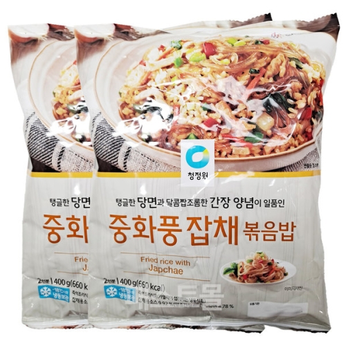 대상 청정원 중화풍 잡채볶음밥 400g (2개)