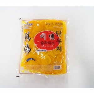 이엔푸드 슬라이스 단무지 1kg (2개)_이미지