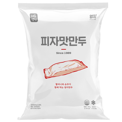 엄지식품 피자맛 만두 1.8kg (1개)