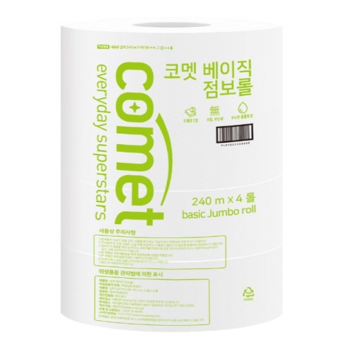 코멧 베이직 점보롤 2겹 240m이미지입니다. 누르면 해당 게시물로 새창이동합니다.