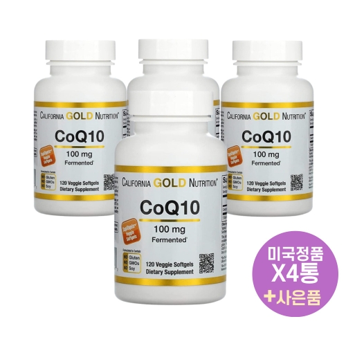 캘리포니아골드뉴트리션 CoQ10 100mg 120캡슐 (4개)_이미지