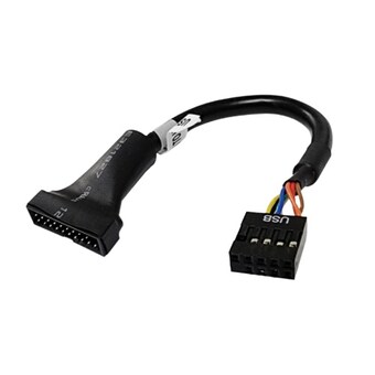 라인업시스템 <b>LAN</b>STAR LS-U3020G <b>USB</b> 20핀 <b>to</b> <b>USB</b> 9핀 변환 젠더