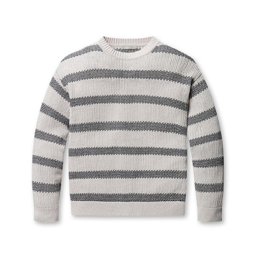 남성 조직변형 라운드 풀오버 니트_EPE2ER1500