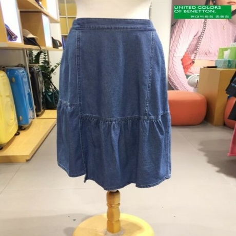 베네통 언발란스 스커트 BASK91441_이미지