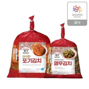 아삭한 포기김치 4.4kg + 열무김치 2.5kg