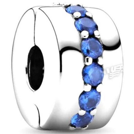 판도라 블루 스파클 클립 참 791972C01