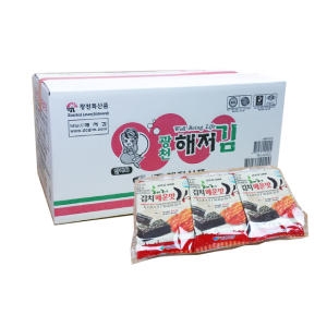광천해저김 김치맛 3단 도시락김 4g
