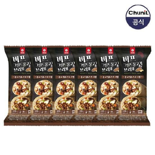 천일식품 비프 그릴드 불고기 브리또 120g (6개)