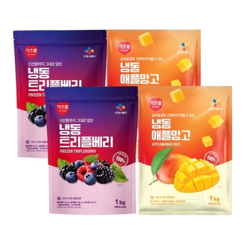 이츠웰 냉동 트리플베리 1kg + 애플망고 1kg (2개)_이미지