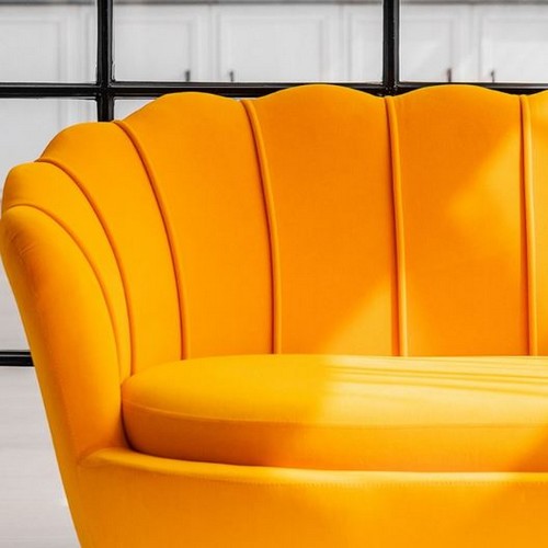 블리스아토 스웨이드 벨벳 패브릭 소파 1인용