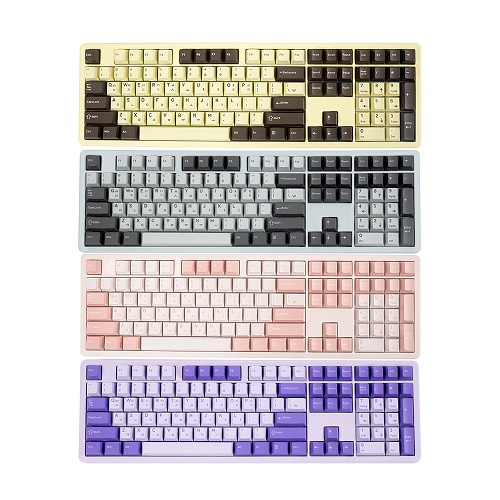 QSENN Q108 PBT 풀윤활 가스켓 유무선 기계식 (모카무스)_이미지